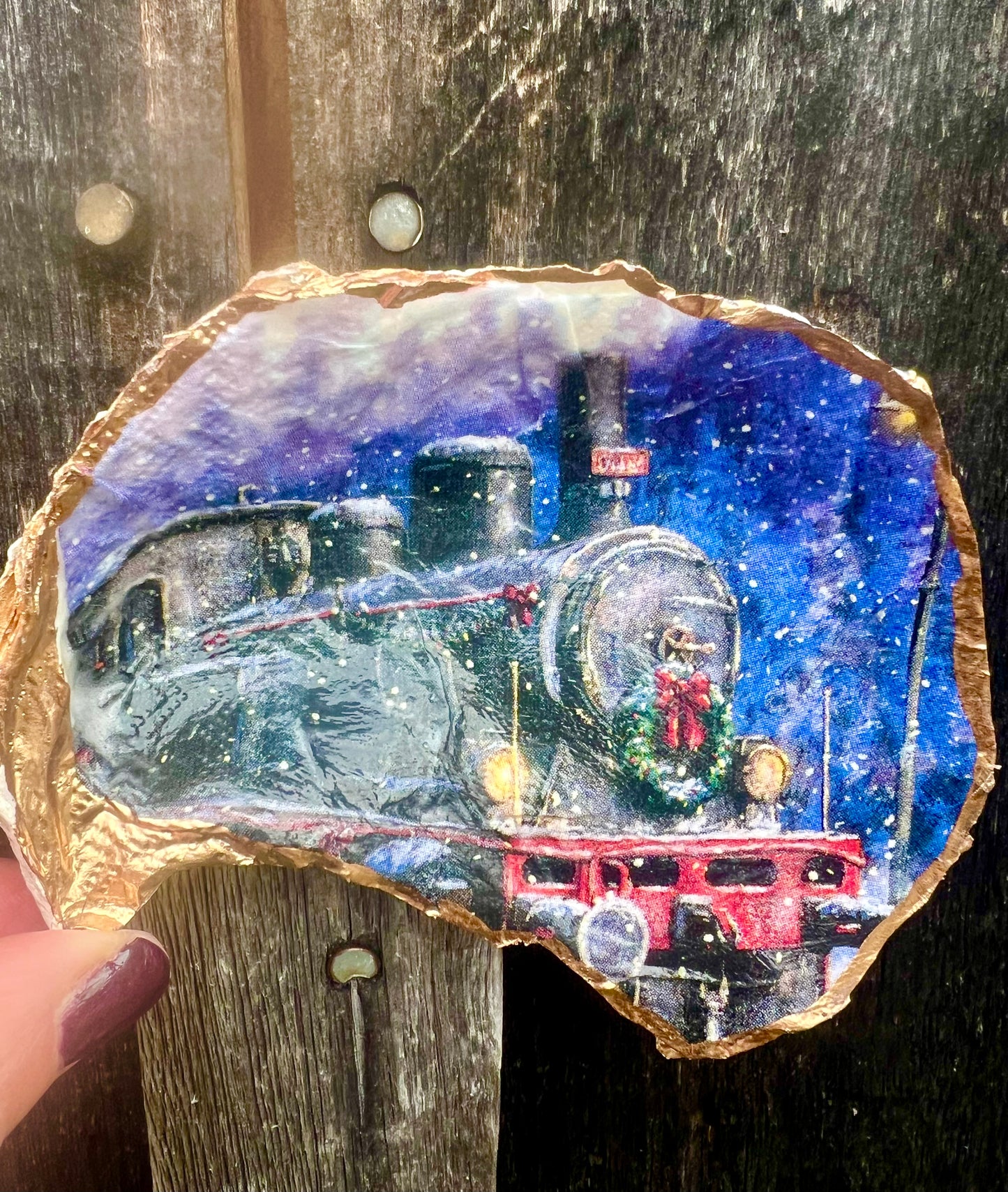 Christmas Polar Express train trinket dish