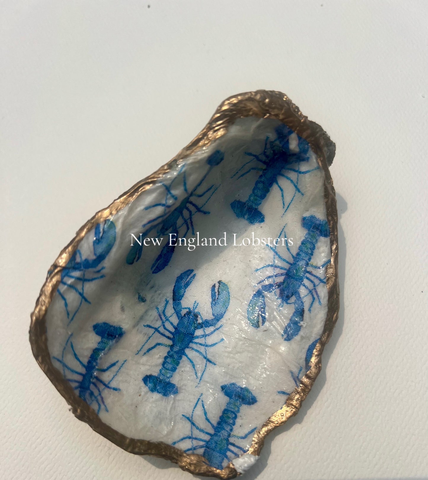Oyster shell trinket dish