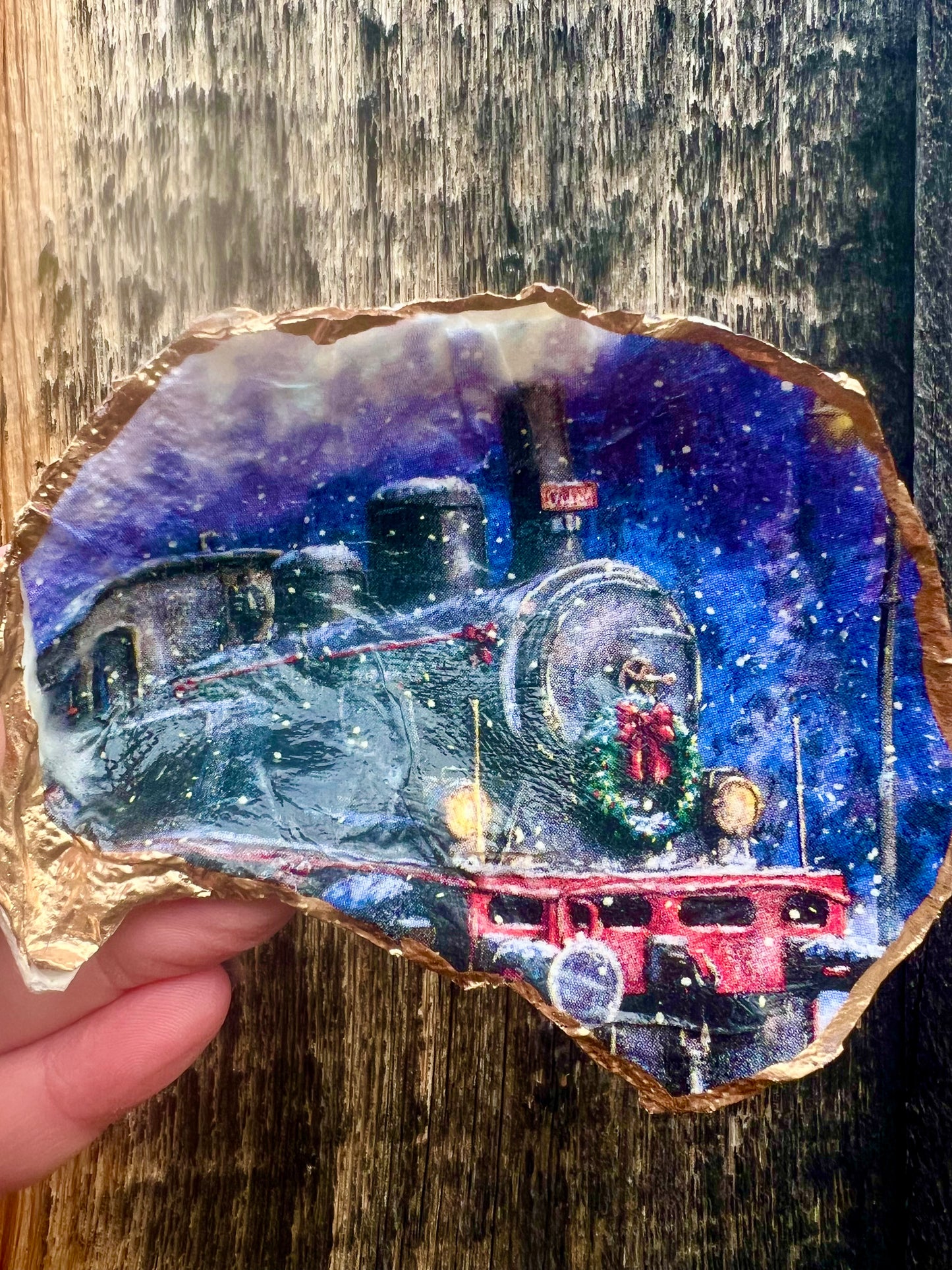 Christmas Polar Express train trinket dish