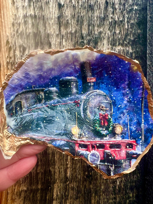 Christmas Polar Express train trinket dish
