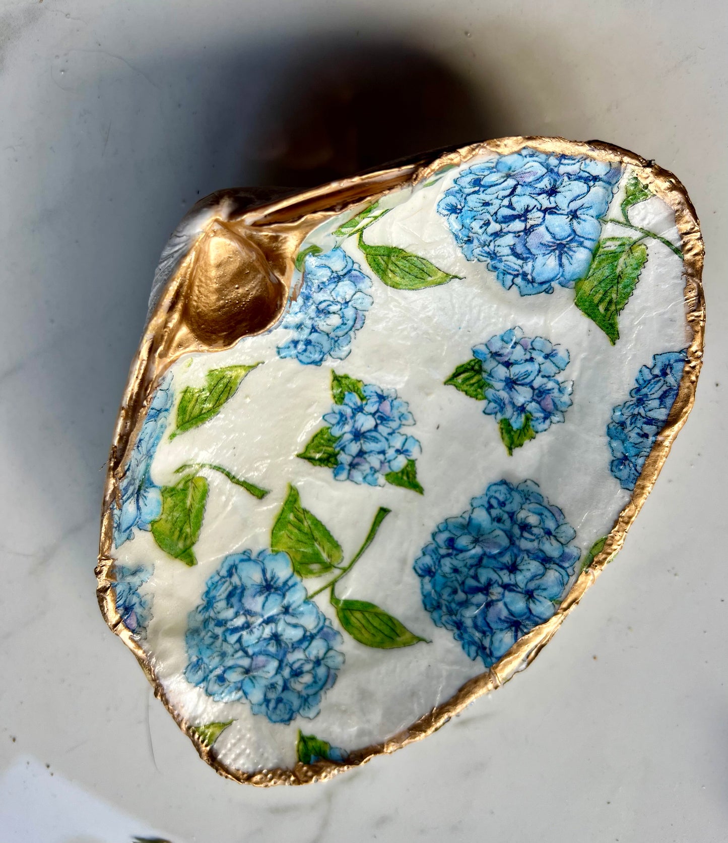 Hydrangea trinket dish